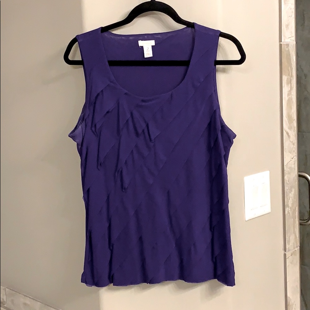 Chico’s Purple layered tank top